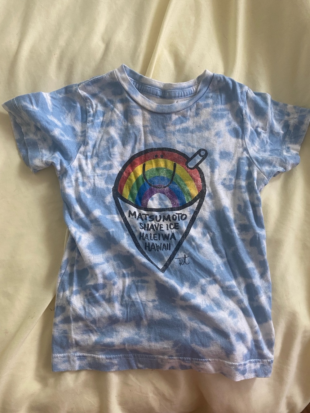 Matsumoto Shave Ice Kids Tie-Dye Blue Graphic Tee